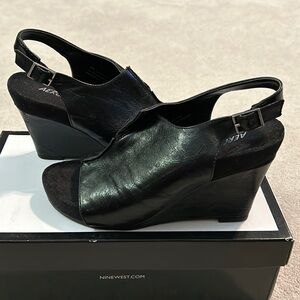 Aerosoles Leather Wedge Sandal